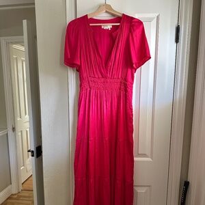 Anthropologie Somerset Maxi Dress Magenta Medium